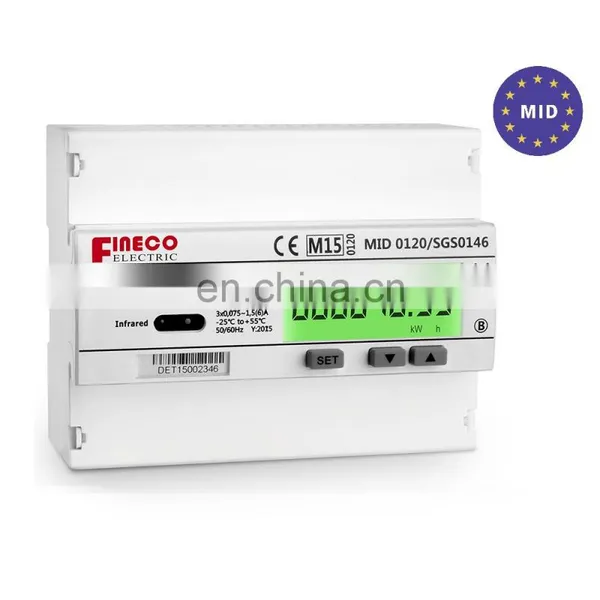 EM737 CT 3*230/400V 1.5(6)A MID Approved Bi-directional Smart Energy Meter