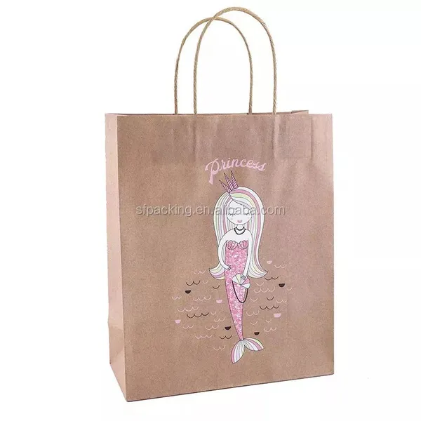 Custom Blank Kraft Paper Shopping Folding Bags With Rope photo-3