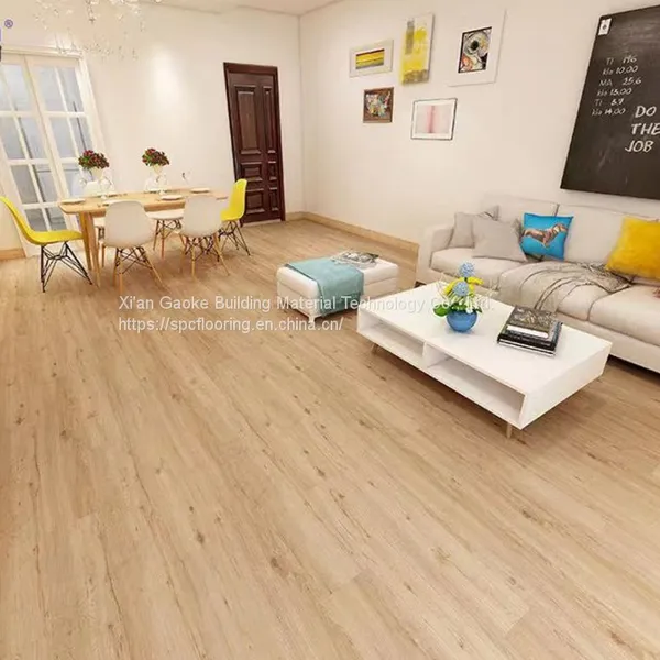 GKBM Greenpy SY-W1005 New Eco-Friendly Waterproof Flax Oak 4mm Click Stone Plastic Composite SPC Flooring photo-5