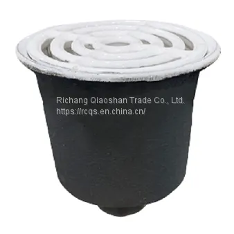 Floor Sink Parts Enamel Cast Iron Round Floor Sink Half Top Grate photo-4