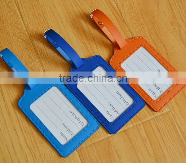 Wholesale Genuine Leather Luggage Tags Baggage Tags Colorful Luggage Parts photo-4