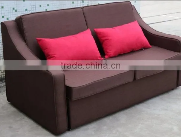 Modern Convertible Bending Wood Hotel Fabric Sofa Bed photo-5