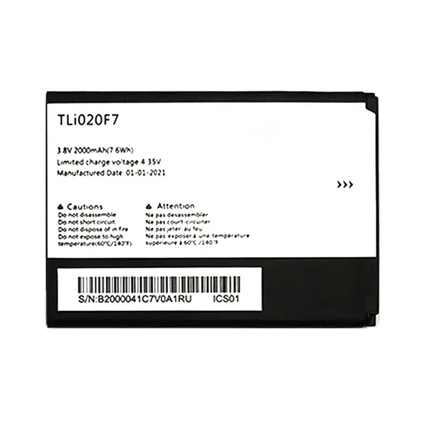 Replacement Batteries 2000mah Battery For ALCATEL TLi020F1 5010 Cell Phone Spare Parts photo-2
