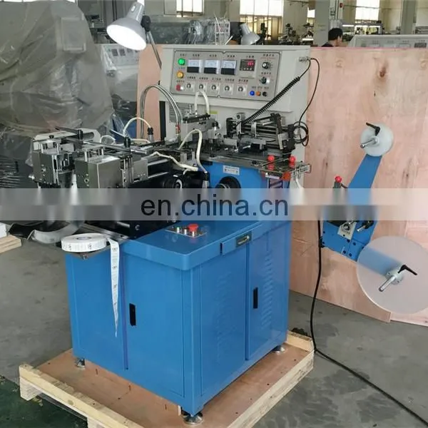 WS586 WING SINGA Automatic Multi Functional Ribbon Polyester Satin Fabric Label Cutting and Folding Machine With End Mitre Fold photo-3