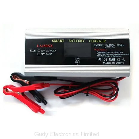 Battery Electric Vehicle Charger Golf Cart Charger 12V 24V 2A 4A 8A Lead Acid Battery Charger Multi-output photo-2