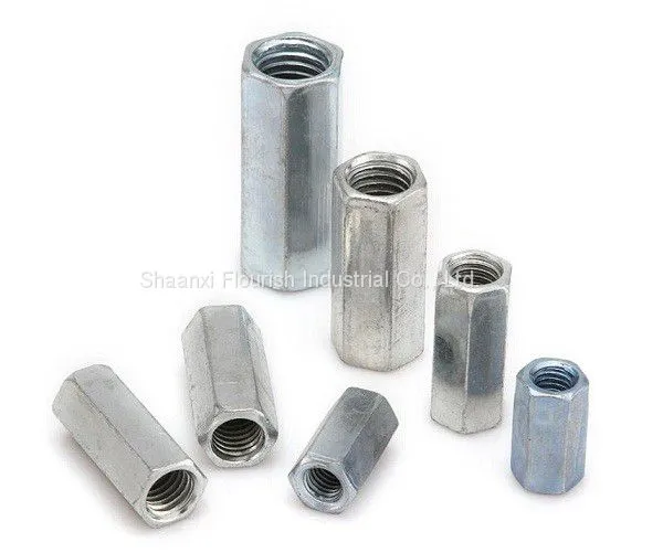 SS/CS Hex Lock Nut , Hex Coupling Nuts DIN ANSI / ASME Standard