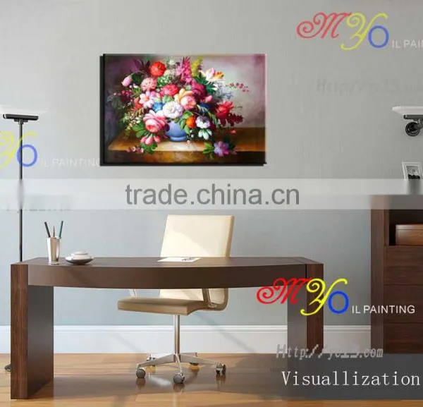Still Life Decor Flower Fabric Oil Painting for Home,hotel Decor Ct-66 photo-3