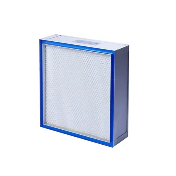Pharmaceutical Gel Sealed Mini-Pleat HEPA Filter Non-Partitioned Liquid Tank High-Efficiency Filter