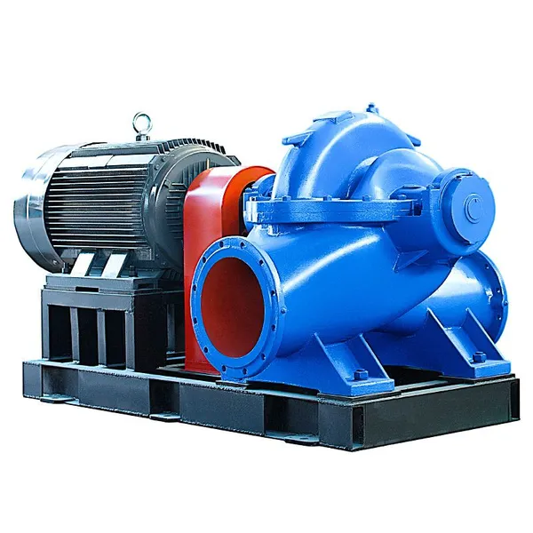 Single Stage Double Suction Split Case Electric High Pressure Water Pump With Low Voltage Motor and High Voltage Motor
