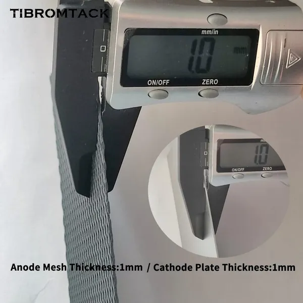 MMO Titanium Anode Mesh With Ruthenium-Iridium Coating and Cathode Electrolytic Plate Without Coating for Water Ionizer photo-5