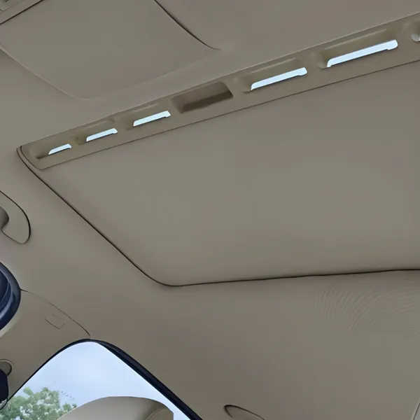 Auto-Innenausstattung mit hochwertigem Kopfbedeckungsmaterial aus Samt, Wildleder, Verbundstoffen usw. mit angebrachter Schwammschicht