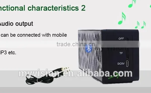Wireless my Vision Bluetooth Handsfree Mini Speaker With TF Card Supported photo-3