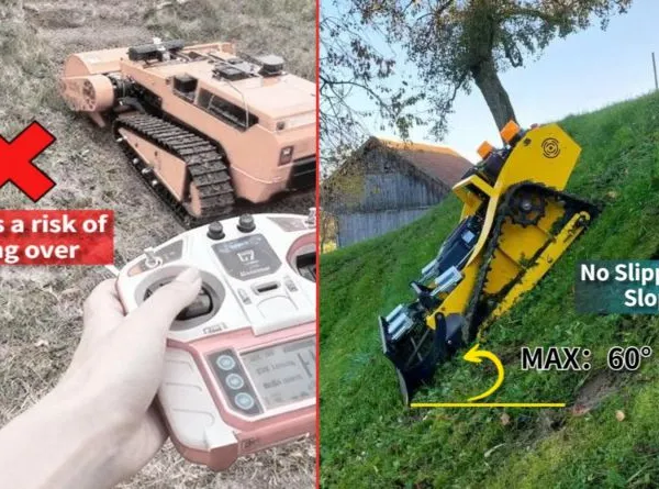 Golf Courses Rough Grass Maintenance Vigorun VTLM800 Radio Controlled Caterpillar Lawn Cutter Machine for Sale photo-5