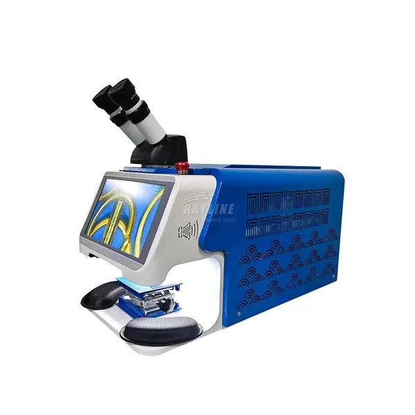 RA VR Series New Blue Jewelry Laser Welding Machine With CCD For Gold Silver Platinum Ring Repair