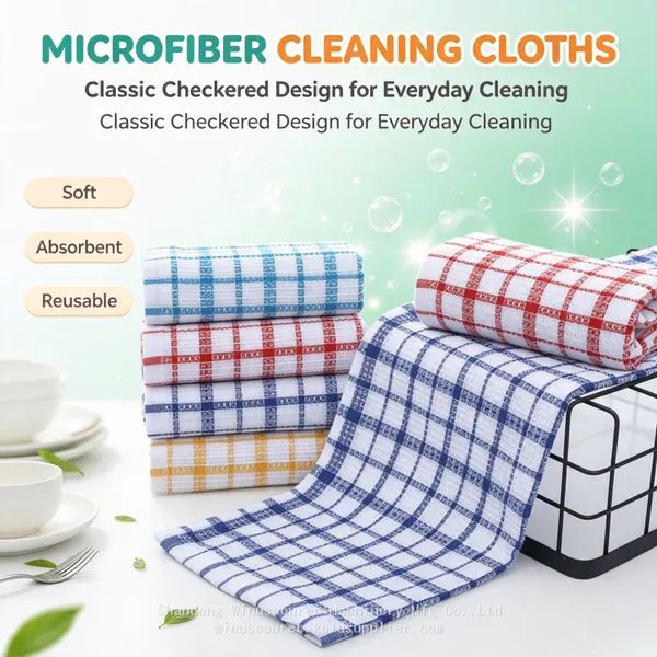 Assorted Color Microfiber Cleaning Cloth Lint Free Super Absorbent Towel for Household Clean