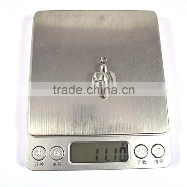 Engravable Stainless Steel Heart Pendant Perfume Bottle Pendant photo-6