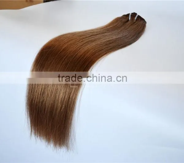 Double Drawn Dark Brown Hair Weave Color #4 Supplier's Choice photo-6