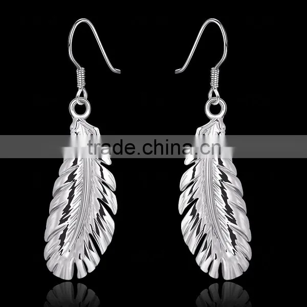 Factory Direct Sale Feather Earrings Jewelry Gold photo-6