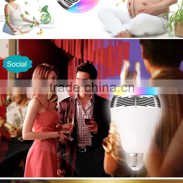 Android Iphone Compatible Smart Bulb Bluetooth Audio Speakers 3W E27 LED RGB Music Bulb Colorful Bluetooth Smart Led Light Bulb Quality Choice photo-6