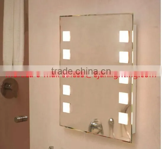 Modern Design 5mm Silver Glass Hotel Bathroom Mirror With Light Quality Choice photo-4