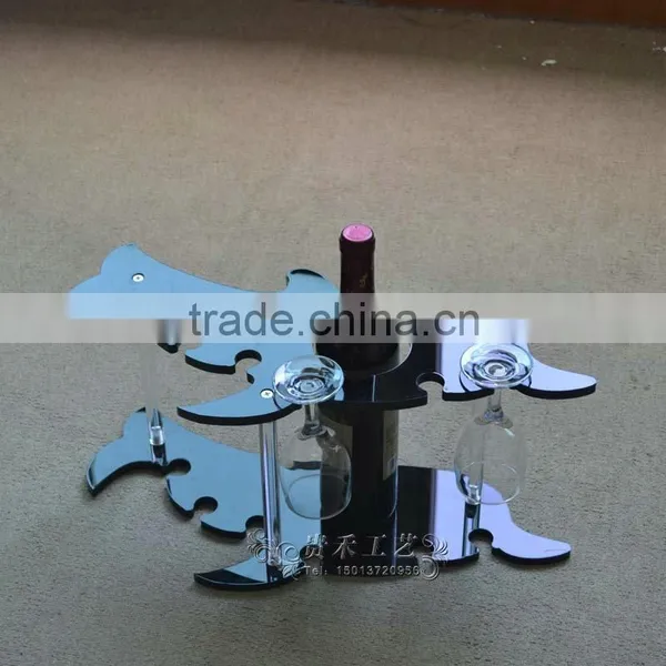 GH-RZ240 High Quality Small Acrylic Wine Display Racks ,customized Acrylic Wine Racks photo-3