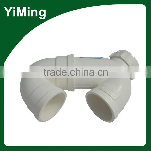 YiMing Pipe Junction Pvc s Type Trap Checking Hole Gutter Fittings Wholesale Price photo-4