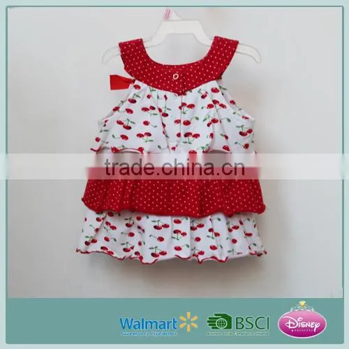 Summer Infant Baby Girl Top Dress 100% Cotton Baby Girl Dress photo-2