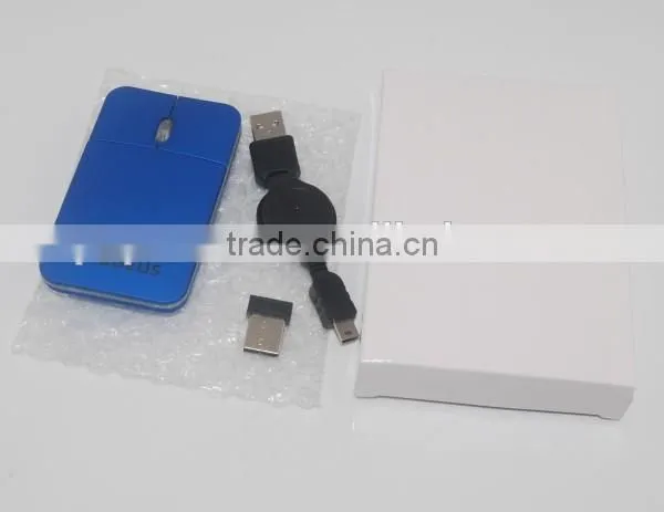 Rechargeable 2.4G Flat Slim Gift Wireless Mouse With Lithium Battery photo-2
