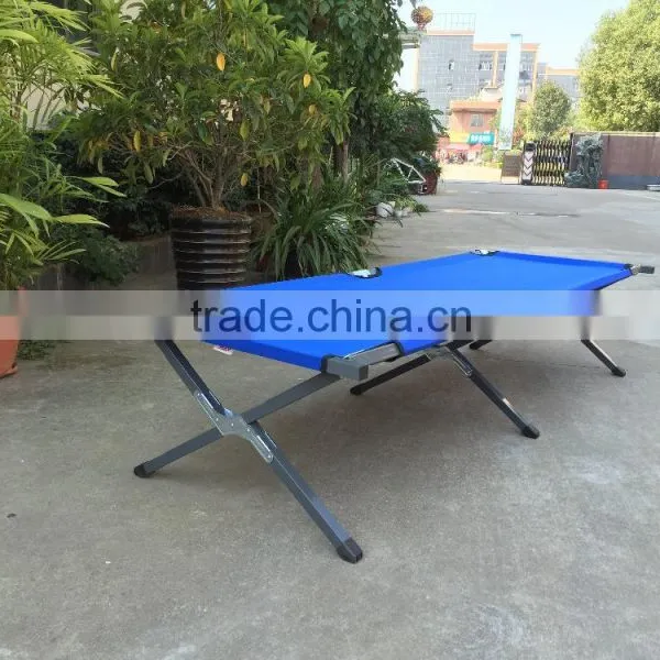 Foldable Camping Bed With Steel Tube, High Weight Capacity Folding Cot