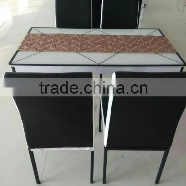 Modern Minimalist Glass Dinette Table Four Chairs Combination Small Apartment Dining Table Dining Table photo-6