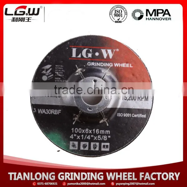 H134 T27-100X6X16mm Good Quality Black/red Grinding Wheel for Metal/inox photo-3