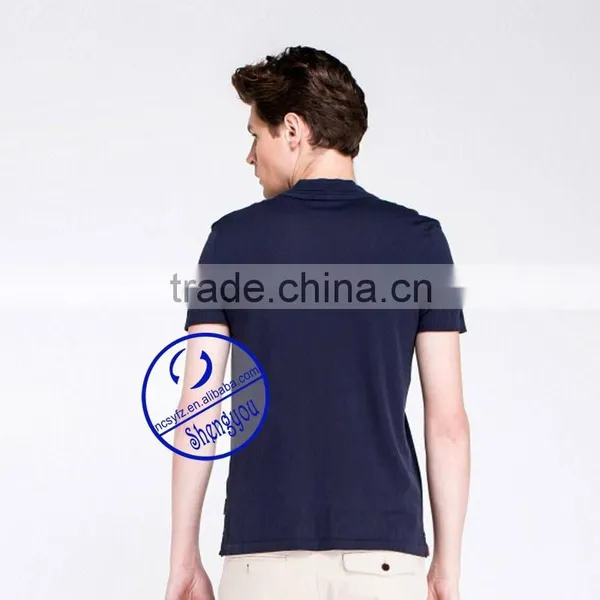 2015 Cotton Sport Top, Quality Man's Clothing, Short Sleeve Mens Polo Shirt photo-4