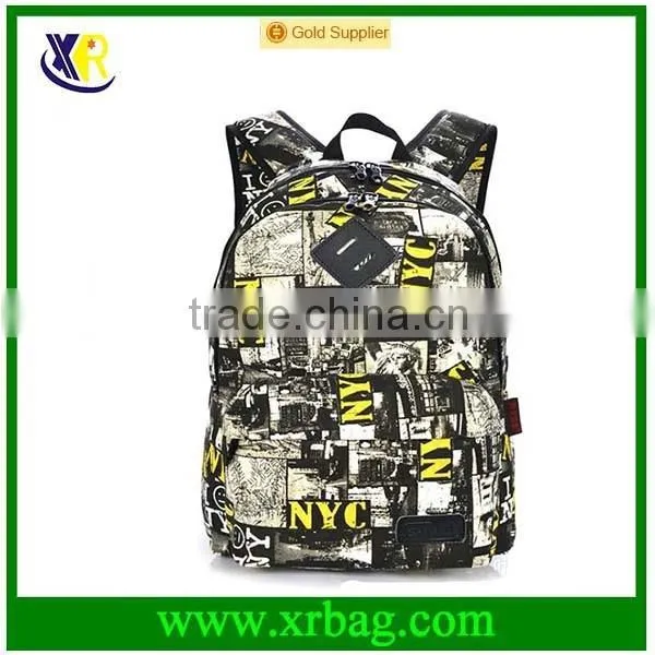 2015 Full Print Canvas School Bag Backpack for Girls photo-2