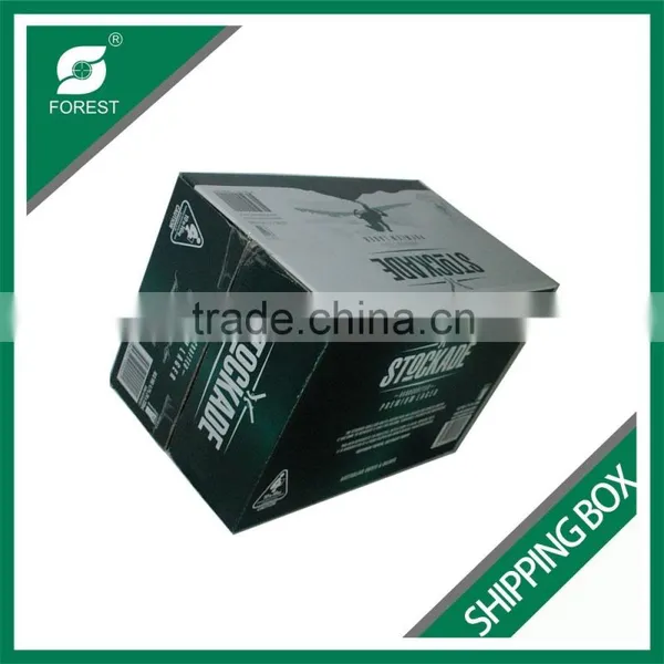 12 BOTTLES BEER PAPER SHIPPING BOX CUSTOM GLOSSY BEER CORRUGATED SHIPPING BOX photo-5