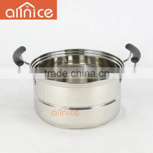 Allnice-30cm Capsulated Bottom Stainless Steel Steamer Pot photo-5