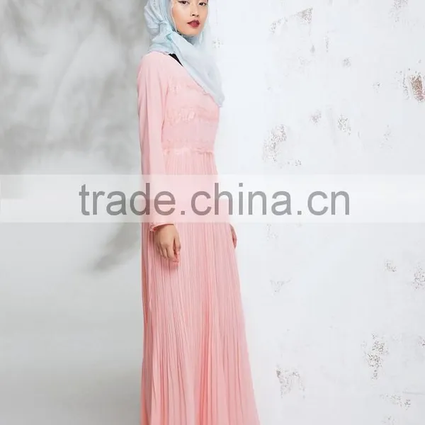 China Purple Maxi Muslim Dresses for Islamic Women photo-5