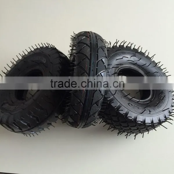 Tire 4.10x3.50-4 Steel Wheel Green 4 Ply 340-4 Tyre for Wheelbarrow photo-5