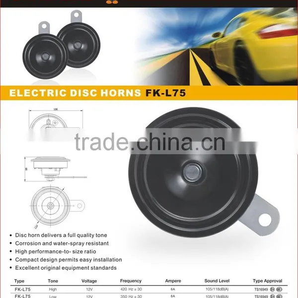 Auto Parts L75 Waterpoof 12v Eletcric Exclusive Horn Car Siren Speakers photo-5