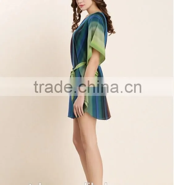 Loose Comfortable Short Sleeve Silk Pajama photo-3