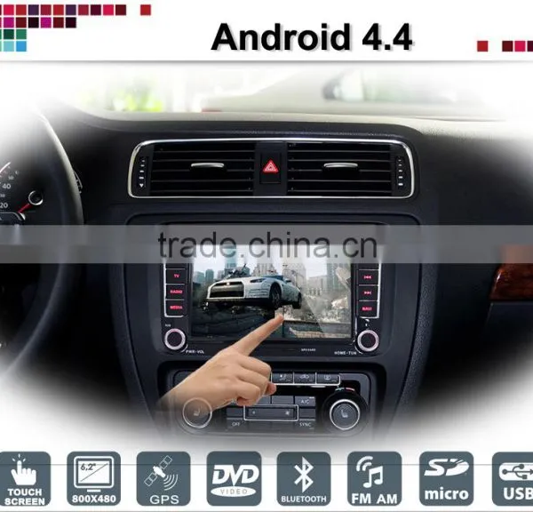 7 Inch Capacitive Touch Screen Dvd Car Android for vw Jetta With Bluetooth/gps photo-2