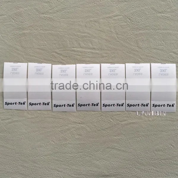 Export Environmental Damask Printed Size Label for Brand Garments photo-2