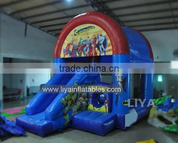 2016 New Inflatable Mini Castle With Princess and Super Hero for Kids photo-2