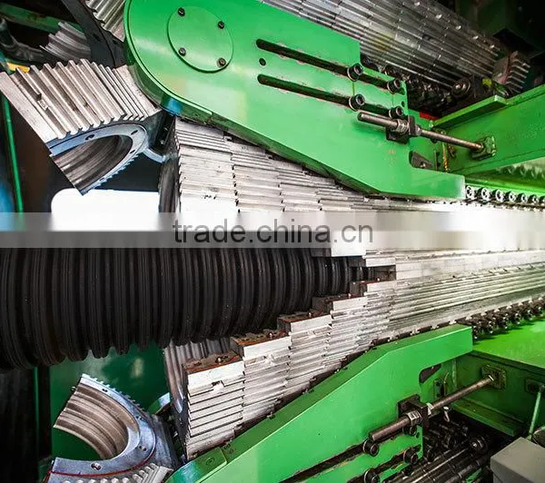 Hdpe pe Double Wall Corrugated Pipe Production Line
