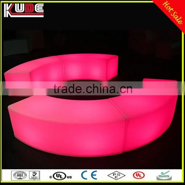 Popular Stylish LED Plastic Snake Bench Chair & Garden Furniture photo-2