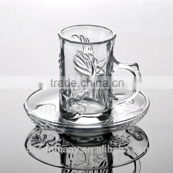 Factory Price Personlized Crystal Cup and Saucer photo-2
