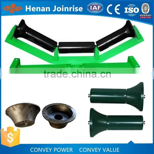 Friction roller aligning roller group for belt conveyor