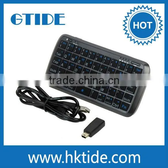 Gtide Wireless Portable Mini Rechargeable 54 Keys Bluetooth 3.0 Keyboard and Power Bank Combo for IPhone/Android Smartphone photo-2