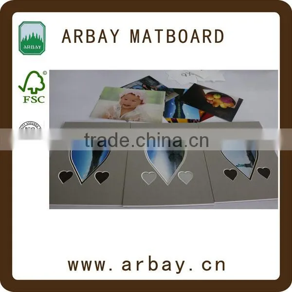 Promotional Gifts 11x14 Heart Shapes Paper Photo White Matt Board photo-4