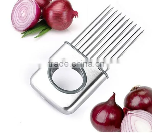New Design Stainless Steel Onion Slicer Holder /onion Slicer /onion Cutter photo-5