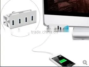 Premium High-speed 4 Port Usb 3.0 Hub With LED Indicators and Easy to be Fixed on the PC or Table photo-4